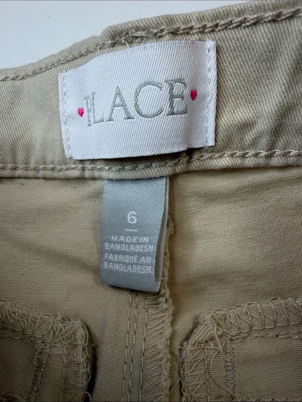 The Children’s Place Girls Uniform Bermuda Shorts Size 6 Navy Khaki 2-Pair Lot